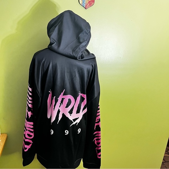 Juice World 999 Black and Pink Graphic Hoodie - Picture 2 of 5